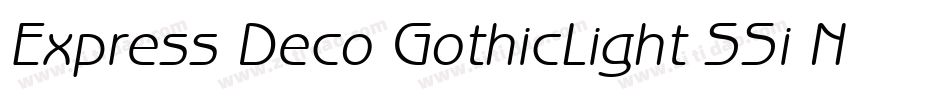 Express Deco GothicLight SSi Normal字体转换